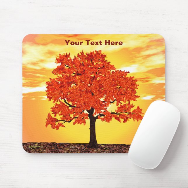 Colourful Morning Oak Mouse Pad (With Mouse)