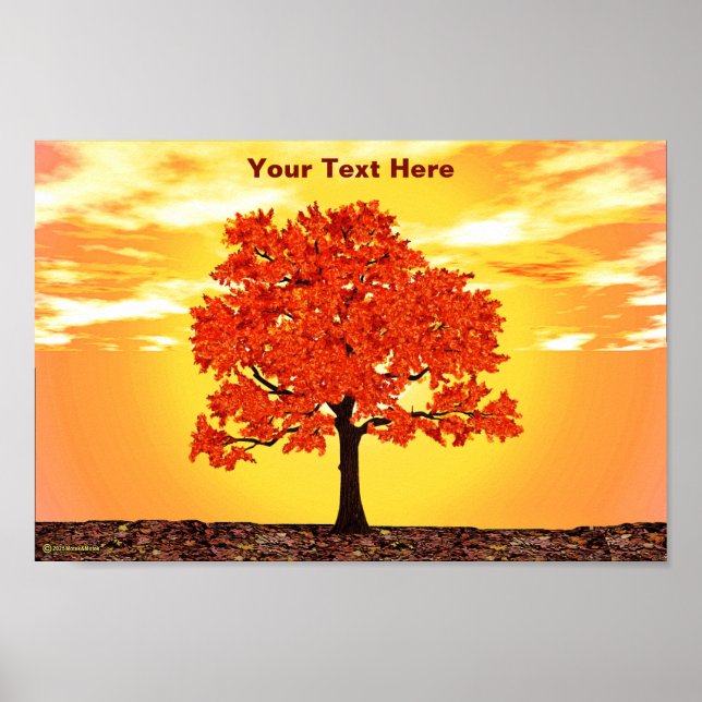 Colourful Morning Oak Poster (Front)