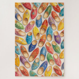 Colourful Moroccan Babouche Slippers Jigsaw Puzzle