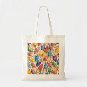 Colourful Moroccan Babouche Slippers Tote Bag
