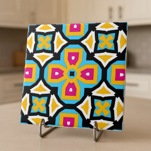 Colourful Moroccan Classy Elegant Geometric Patter Ceramic Tile