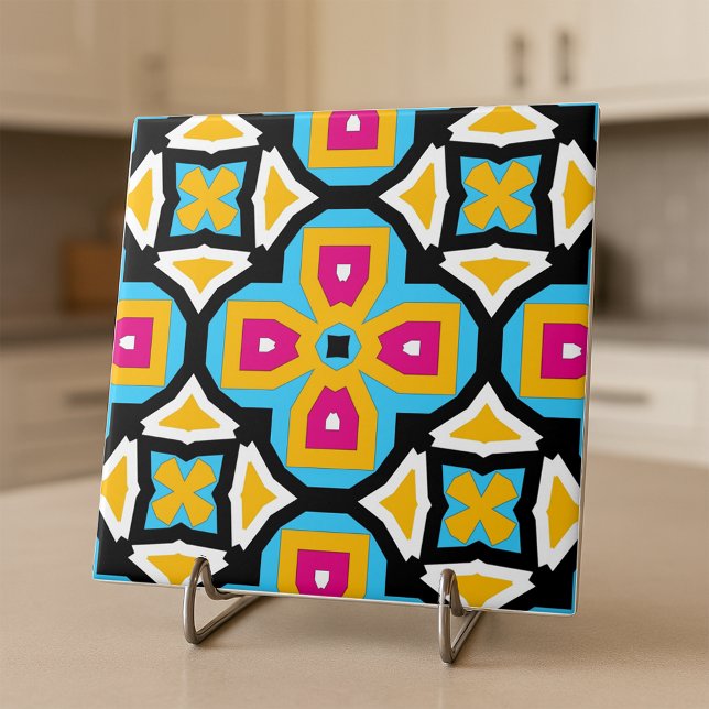 Colourful Moroccan Classy Elegant Geometric Patter Ceramic Tile (Creator Uploaded)
