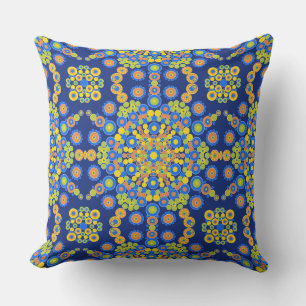 Colourful Moroccan Mosaic  Outdoor Pillow