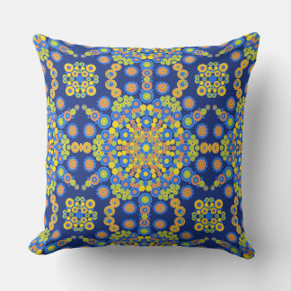 Colourful Moroccan Mosaic  Outdoor Pillow