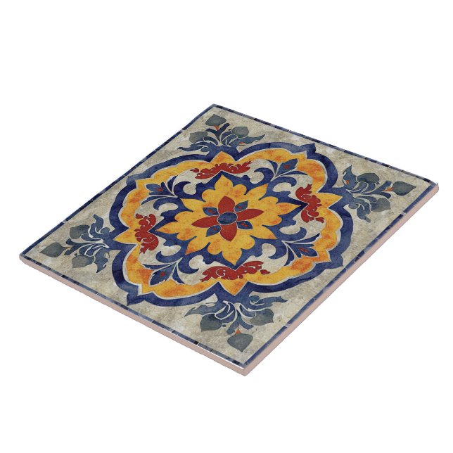 Colourful Moroccan Themed Tile Pattern (Side)