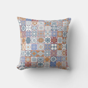 Colourful Moroccan tile Cushion
