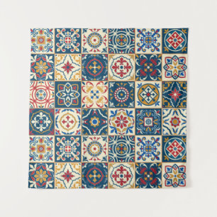 Colourful Moroccan tiles, gorgeous seamless patter Tapestry