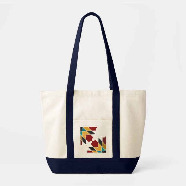 Colourful moroccan tiles Tote bag (Front)