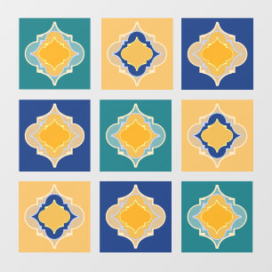 Colourful Moroccan tiles Window Cling