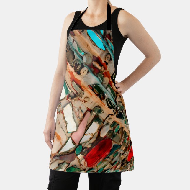 Colourful Mosaic Art Apron (Insitu)
