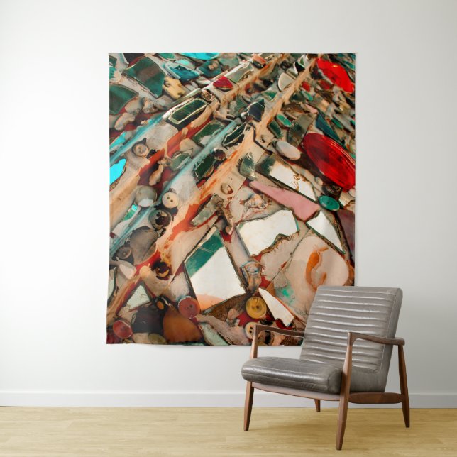 Colourful Mosaic Art Tapestry (In Situ)