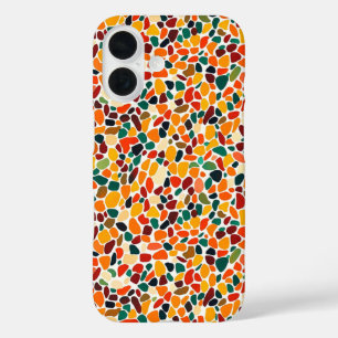 Colourful Mosaic Autum Colours iPhone 16 Case