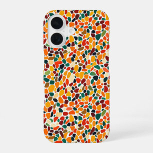 Colourful Mosaic Autum Colours iPhone 16 Case