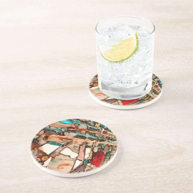 Colourful Mosaic Coaster (Side)