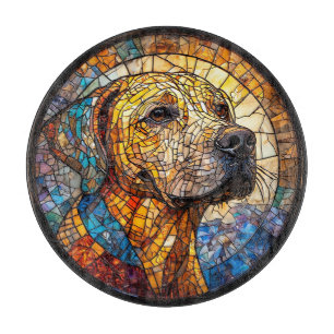 Colourful Mosaic Dog Cutting Board