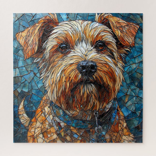Colourful Mosaic Dog Jigsaw Puzzle (Vertical)