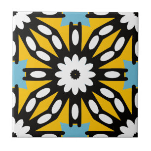 Colourful Mosaic Geometric Modern Ethnic Pattern Ceramic Tile
