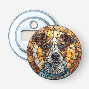 Colourful Mosaic Jack Russell Terrier Dog Bottle Opener