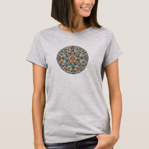 Colourful Mosaic Mandala Pattern T-Shirt