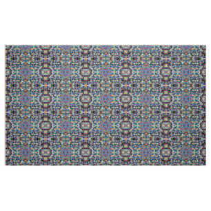 Colourful mosaic pattern fabric