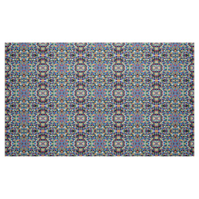 Colourful mosaic pattern fabric (Fat Quarter)
