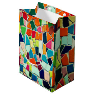 Colourful Mosaic Pattern Medium Gift Bag
