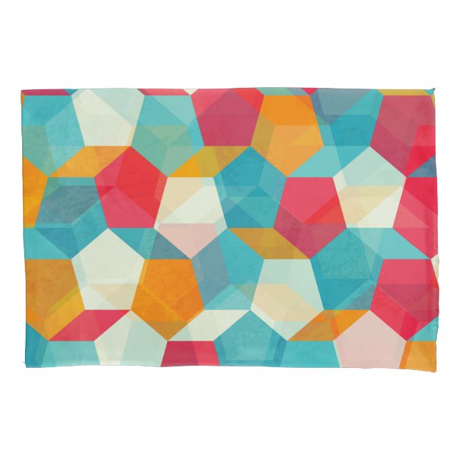 Colourful Mosaic, Seamless Artistic Pattern. Pillowcase (Front)