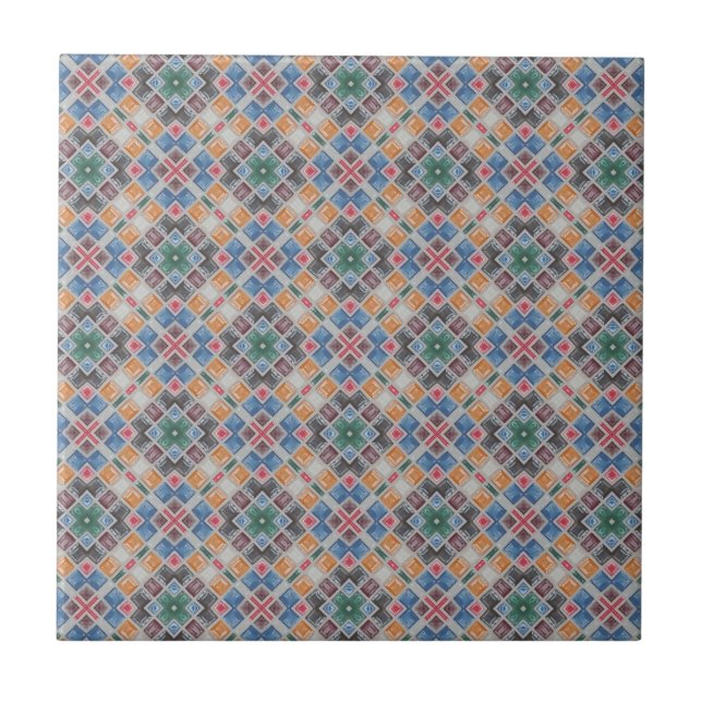 Colourful Mosaic Tile Pattern (Front)