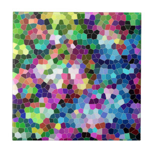 Colourful Mosaic Tiles Geometric Pattern