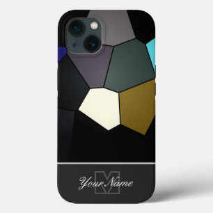 Colourful mosaic tiles with Monogram! Case-Mate iP iPhone 13 Case