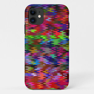 Colourful Mosaic Wave Pattern #3 iPhone 11 Case
