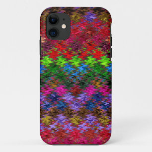 Colourful Mosaic Wave Pattern #4 iPhone 11 Case