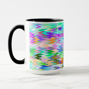 Colourful Mosaic Wave Pattern #4 Mug