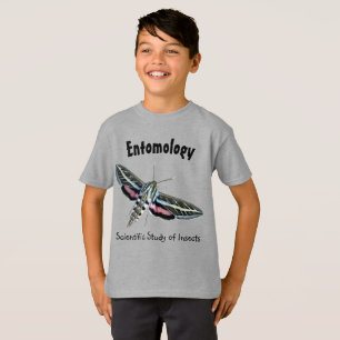 Colourful Moth Entomology Tee Front
