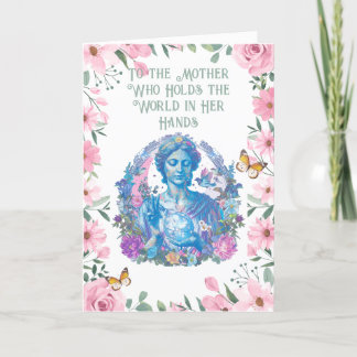 Colourful Mother Earth Illustration  Holiday Card