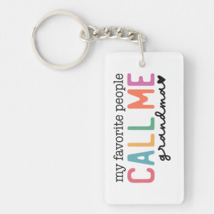 Colourful Mother’s Day Gift for Grandma Key Ring