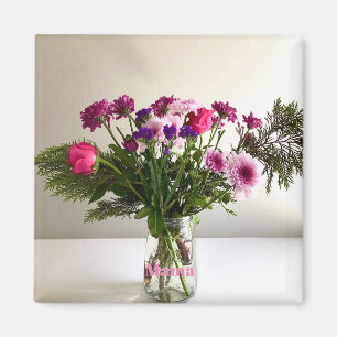 Colourful Mother’s Day Mama Bouquet+ Custom Option Magnet