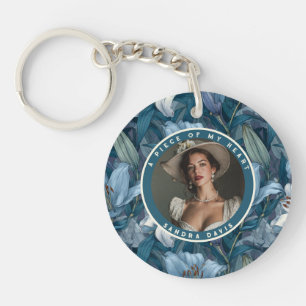 Colourful Mother'S Day Gifts Custom Photo Lilies Key Ring