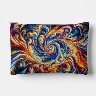 Colourful Motion Abstract Art Accessory Pouch