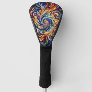 Colourful Motion Abstract Art Golf Head Cover