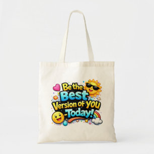 Colourful Motivational Typography Design Tote Bag