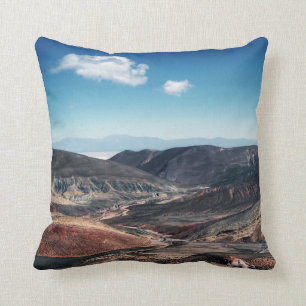 Colourful Mountain Valleys Around Salt Flats Cushion