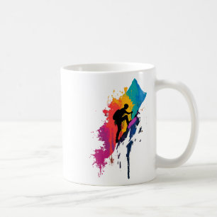 Colourful Mountaineering Climber Climbing Hiking M Coffee Mug