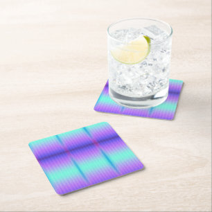 Colourful mouse pad with a gradient pattern square paper coaster