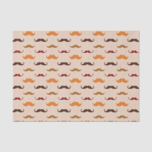Colourful Moustaches Tissue Paper