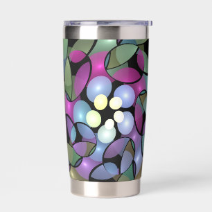 Colourful Movements Abstract Striking Fractal Art Insulated Tumbler