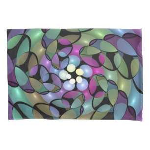 Colourful Movements Abstract Striking Fractal Art Pillowcase