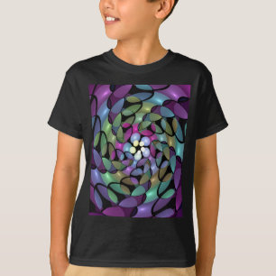Colourful Movements Abstract Striking Fractal Art T-Shirt