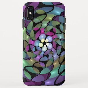 Colourful Movements Abstract Trippy Fractal Art iPhone XS Max Case
