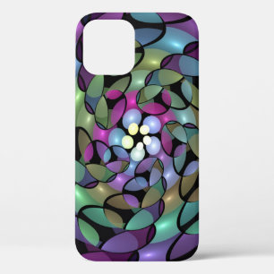 Colourful Movements Abstract Trippy Fractal Art iPhone 12 Case